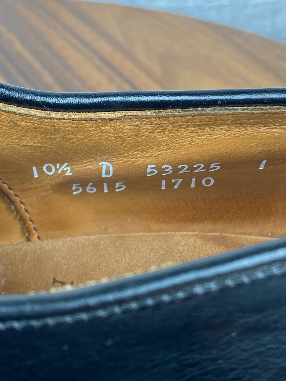 Allen Edmonds Park Avenue Cap Toe Oxford Dress Shoe Black Leather Mens Size 10.5